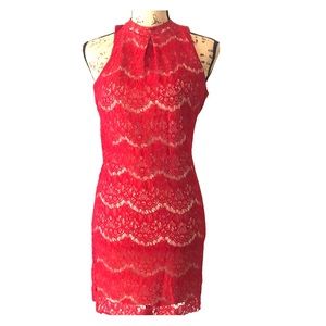 Beautiful red dress.